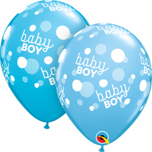 Products: Baby Boy balloon - blue - Pixie Party Boutique