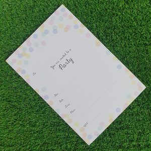 Products: Confetti dot invitations - Pixie Party Boutique