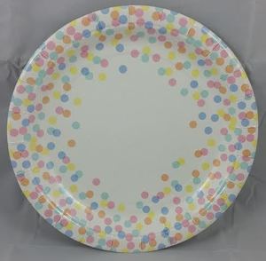 Confetti dot paper plates - Pixie Party Boutique