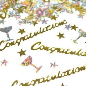 Congratulations party scatters - Pixie Party Boutique
