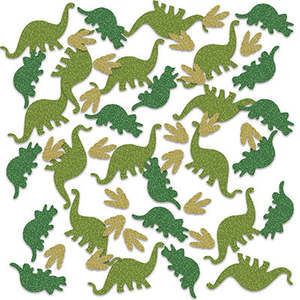 Products: Dinosaur Sparkle Table Scatters - Pixie Party Boutique