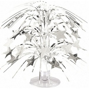 Mini cascade centrepiece - silver stars - Pixie Party Boutique