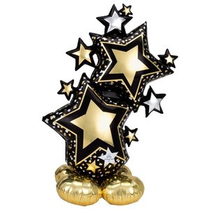 AirLoonz Black & Gold Star Cluster - Pixie Party Boutique