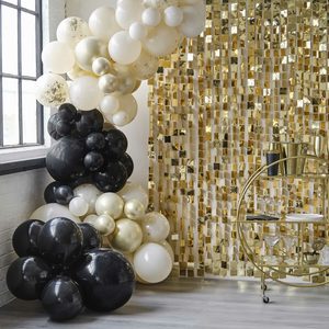 Black, Nude & Champagne Gold Balloon Garland Kit - Pixie Party Boutique