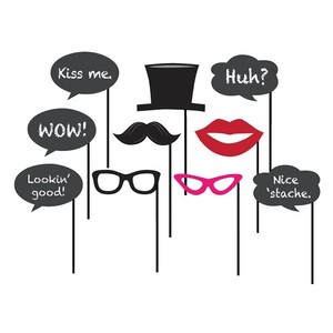 Chalkboard Photo Booth Props - Pixie Party Boutique