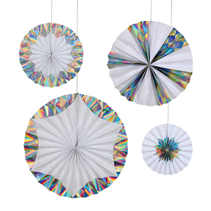 Products: Giant Holographic Silver Foil Pinwheels - Pixie Party Boutique