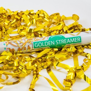 Golden Streamer Confetti Cannon - Pixie Party Boutique