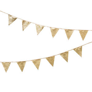 Luxe Gold Glitter Bunting - Pixie Party Boutique