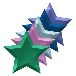 Mixed Metallic Foil Star Plates - Pixie Party Boutique