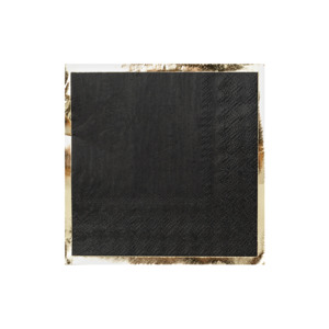 Posh Noir Cocktail Napkins - Pixie Party Boutique
