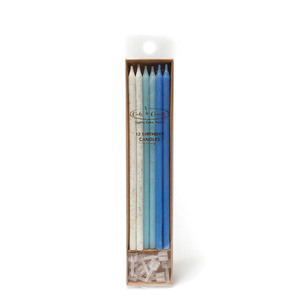 Products: Blue glitter candles - Pixie Party Boutique
