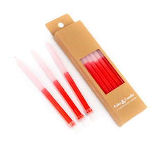 Colour Block Candles 12pk - Pink - Pixie Party Boutique