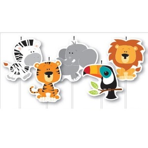 Jungle animal candle set - Pixie Party Boutique