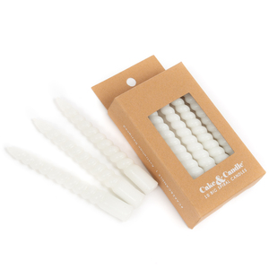 Products: Large Spiral Candles 10pk - White - Pixie Party Boutique