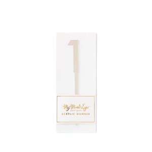 Products: 1 Silver number cake topper - Pixie Party Boutique