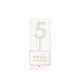 5 Silver number cake topper - Pixie Party Boutique