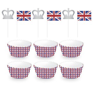 British Cupcake Cases & Picks - Pixie Party Boutique