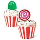 Candy Cane Cupcake Wrappers and Toppers - Pixie Party Boutique