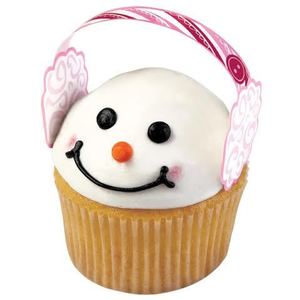 Earmuff cupcake picks - Pixie Party Boutique