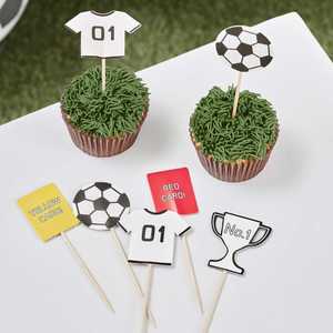 Football / Soccer Cupcake Toppers - Pixie Party Boutique