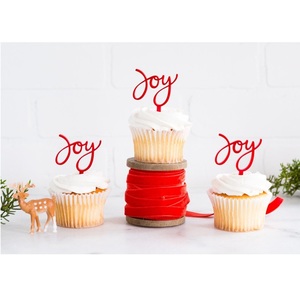 Products: Joy Cupcake Toppers - Pixie Party Boutique