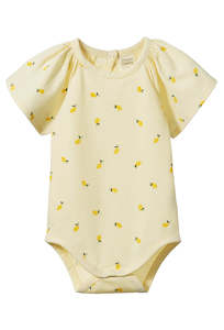 Nature Baby: Faye Bodysuit - Little Lemon Cream Print