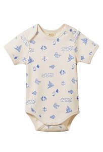 Short Sleeve Bodysuit - Atlantic Print