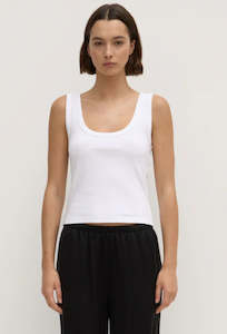 Assembly Label: Paulina Scoop Tank - White