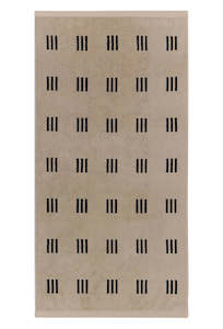 Claremont Bath Towel - Sand / Noir