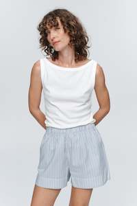 Alisa Short - Bleu Stripe