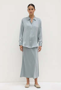 Assembly Label: Pippa Silk Shirt - Cloud