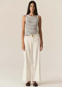 Pol: Luca Tank - White/Ink