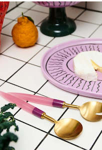 Brasserie Salad Servers - Purple Patch