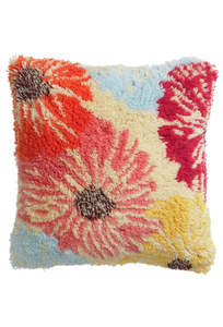 Home 1: Isabella Shag Cushion - Feather Insert