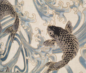 Fabric Library: SALE Fabric - Japanese Koi (Japan)