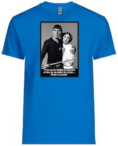 Womens Tees T Shirts: Spock & Leia T-Shirt - Planet Retro Original