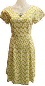 Planet Retro Originals: Lime Bunny Audrey Dress - Planet Retro Original (Large)