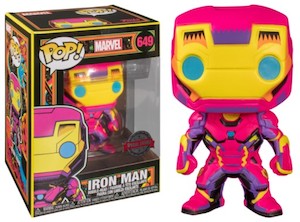 Black Light Funko Pop Vinyls: Pop Vinyl - Iron Man Black Light #649