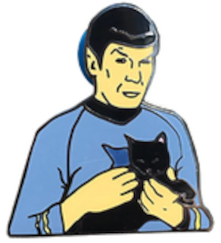 Star Trek: Star Trek Spock with Cat Enamel Pin / Brooch