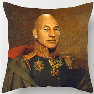 Star Trek: Steampunk Military Jean-Luc Picard Star Trek Cushion Cover