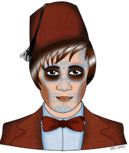 Sale: SALE Doctor Who - Dia de Los Muertos A4 Art Print