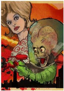 Mars Attacks Martians - A3 Art Print