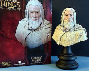Lord Of The Rings Hobbit: Gandalf The White Lord of the Rings Statue 1:4 Bust - Sideshow Weta (RARE)