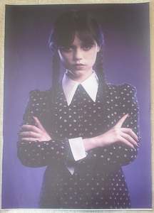 A3 Art Prints: Wednesday Addams Arms Folded - A3 Canvas Print