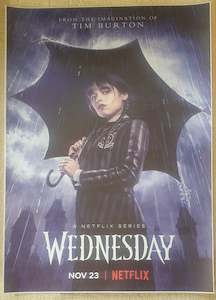Wednesday Addams Umbrella - A3 Canvas Print