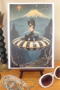 Catwoman - Lu Lu Deluxe NZ - A4 Art Print