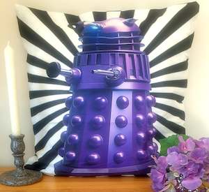 Purple Dalek - Lu Lu Deluxe NZ - Cushion Cover