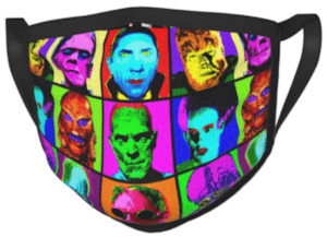 Universal Movies Monsters: 1950s Horror Monsters Face Mask