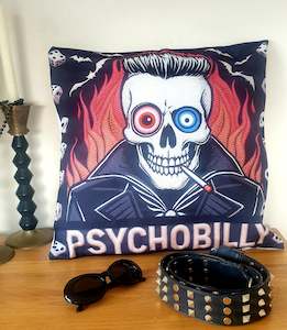 Psychobilly - Lu Lu Deluxe NZ - Cushion Cover
