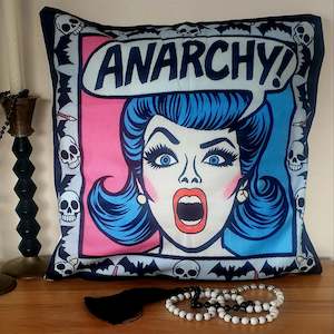 Kiwiana: Anarchy - Lu Lu Deluxe NZ - Cushion Cover